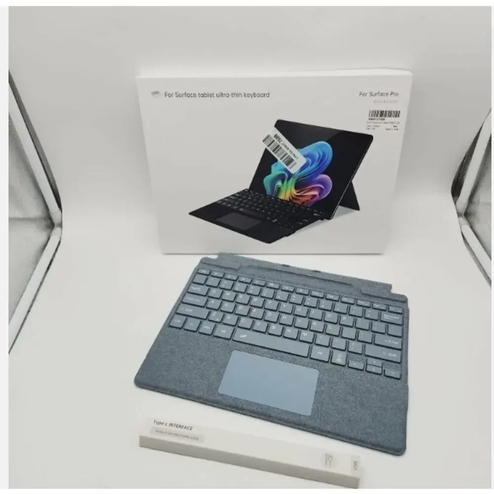 Zoof Keyboard Microsoft Surface Pro 8/9/10/11/X/Copilot+ Ice Blue Backlit